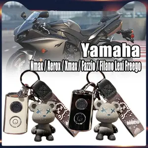 1SET Gantungan Kunci Casing Kunci Yamaha XmaX /XMAX Remote Keyless Key Protector Gantungan Kunci Yamaha Nmax/ New Nmax / Aerox / Fazzio / Filano Car