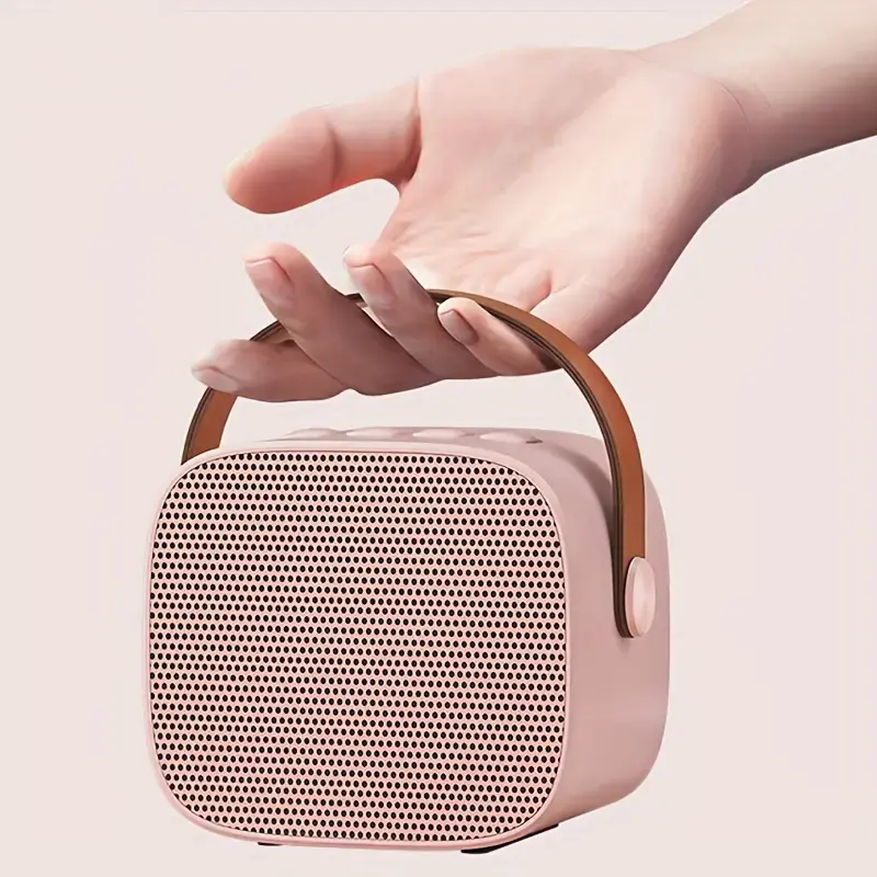 Loa Karaoke Mini, D20, Cho Máy Chiếu Và Điện Thoại Di Động, Loa Không Dây Cầm Tay Mini, Hỗ Trợ Bluetooth 5.0, Thiết Kế Nhỏ Gọn Củ Loa Nghe Nhạc 7