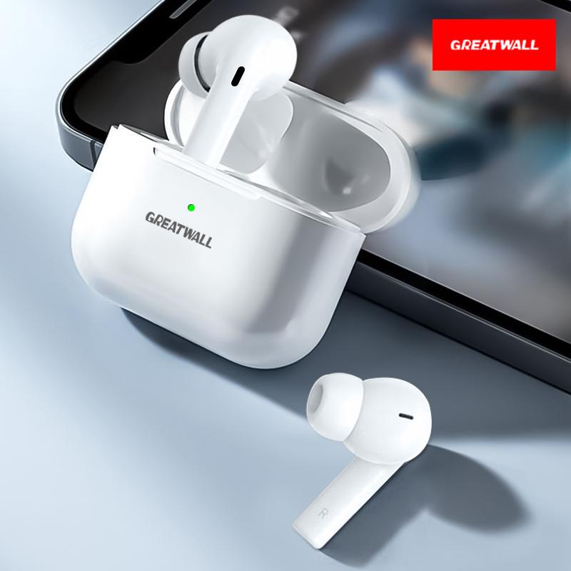 AI Wireless Tws Smart Touch Control Headphone Nirkabel Bluetooth 5.2 Earphone Sport Earbud Headset Musik untuk Semua Ponsel Pintar