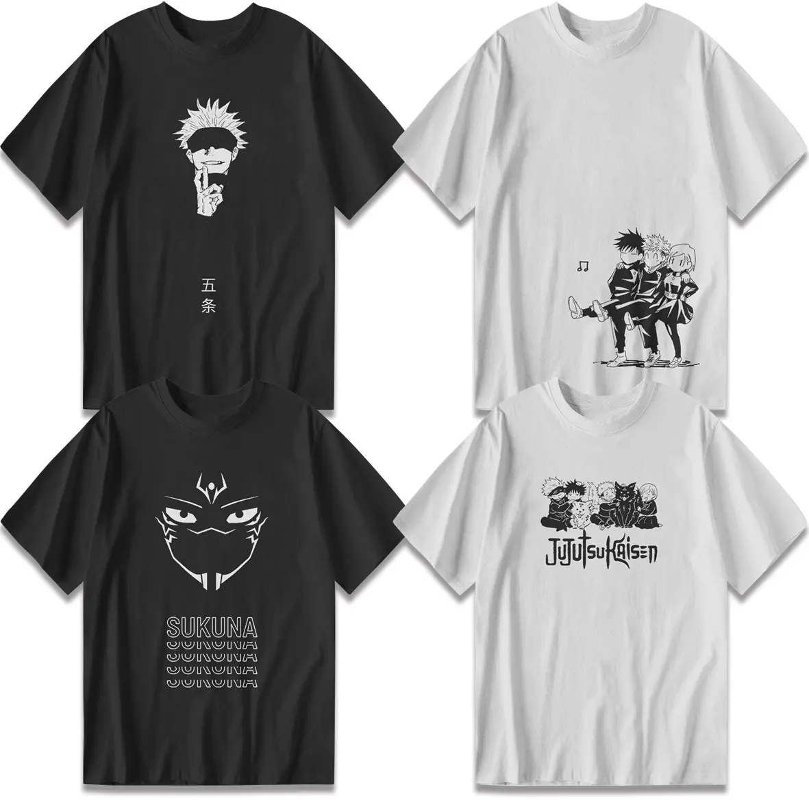 JUJUTSU KAISEN | BAJU KAOS ANIME REGULER GRAPHIC DISTRO MANGA JEPANG | Unisex Cotton 24s