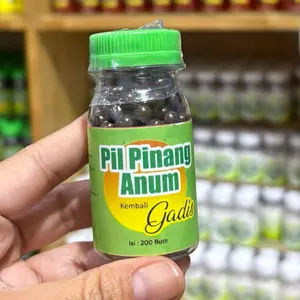 Boba pil HIJAU rasa pinang anum Botol