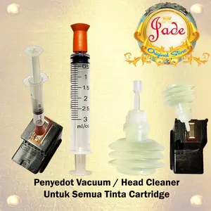 Penyedot Vakum dan pembersih head cleaner tinta cartridge semua merk printer metode sedot vacuum refill toolkit teknisi catridge untuk service head printer
