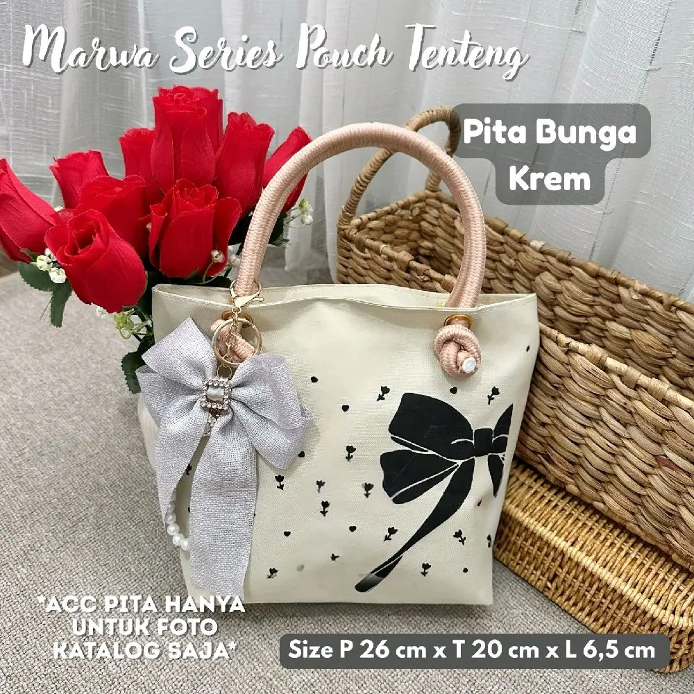 Tenteng Pita Bunga Krem