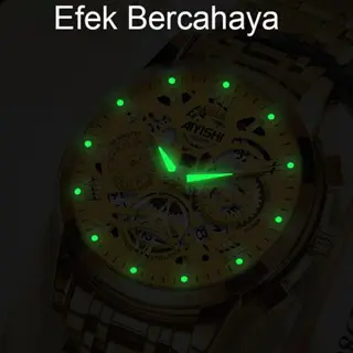 Jam Tangan Pria AIYISHI Tipe Olahraga Multi-Fungsi dengan Mesin Kuarsa Otomatis, Kaca Jam Warna Hitam, Bahan Stainless Steel, Tahan Air 30 Meter, Garansi 2 Tahun-1806 Jam Tangan Pria AIYISHI Tipe Olahraga Multi-Fungsi dengan Mesin Kuarsa Otomatis, Kaca Jam Warna Hitam, Bahan Stainless Steel, Tahan Air 30 Meter, Garansi 2 Tahun-1806