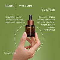Gambar [TwinPack] Amura Pro-Age Serum 20ml | HPR Bakuchiol dan Niacinamide Mengurangi Tanda Penuaan Mencerahkan Kulit Mencerahkan Wajah Memudarkan Noda Hitam Memperkuat Skin Barrier Kuning Tetes dari AmuraOfficial Kab. Bogor 3 Tokopedia