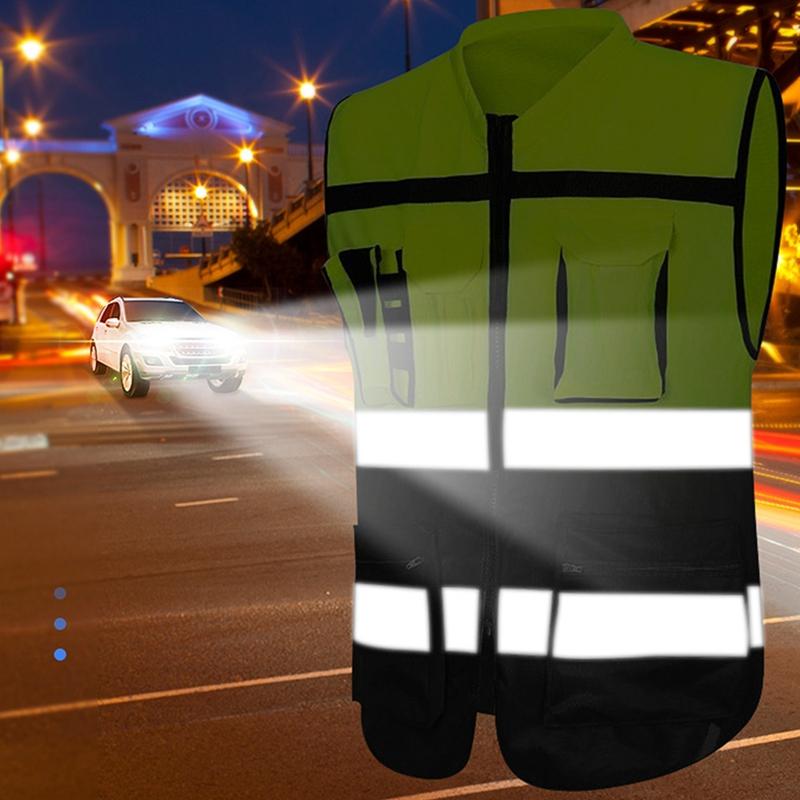 High Visibility Reflective Vest Working Clothes Motorcycle Cycling ...