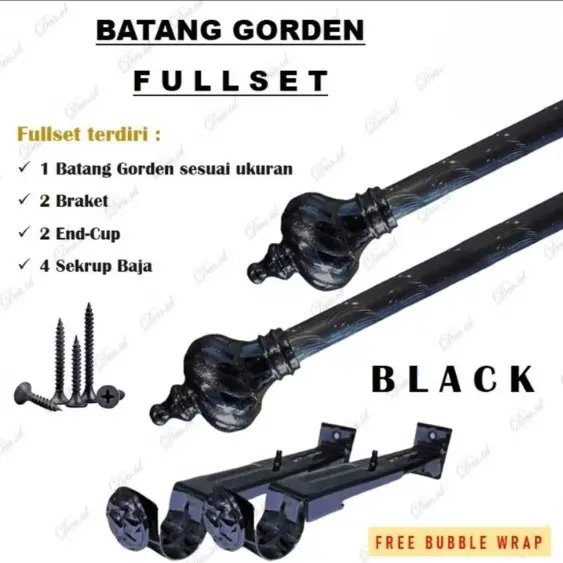 BATANG ROLLET TIANG GAGANG GORDEN HORDENG MINIMALIS JENDELA PINTU AESTHETIC