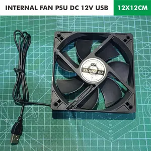 Kipas Pendingin Cooling Fan DC 12V Internal Fan PSU USB DAN BUNTUNG 8X8 12X12