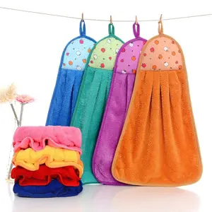 (Dapat 3pcs) Kain Lap Tangan / Lap Handuk Tangan Gantung Polos Motif Buah / Kain Lap Dapur / Hand Towel Serbaguna / Kain Lap Tangan Model Gantung - kadafa.id