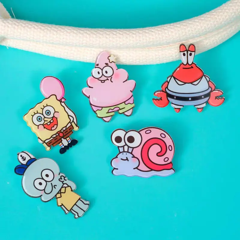 COD Tas Bros Lucu Toy Story Pin Akrilik Lucu Kartun Lencana Karakter Bros Liontin SpongeBob Bros Tas Aksesori Pin Akrilik Dekoratif - COK Clips Resin 2