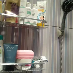 SHENAR, RAK DINDING TOILET KAMAR MANDI 2 SUSUN ALUMINIUM / RAK DOUBLE LAYER / TEMPAT SABUN SHAMPOO