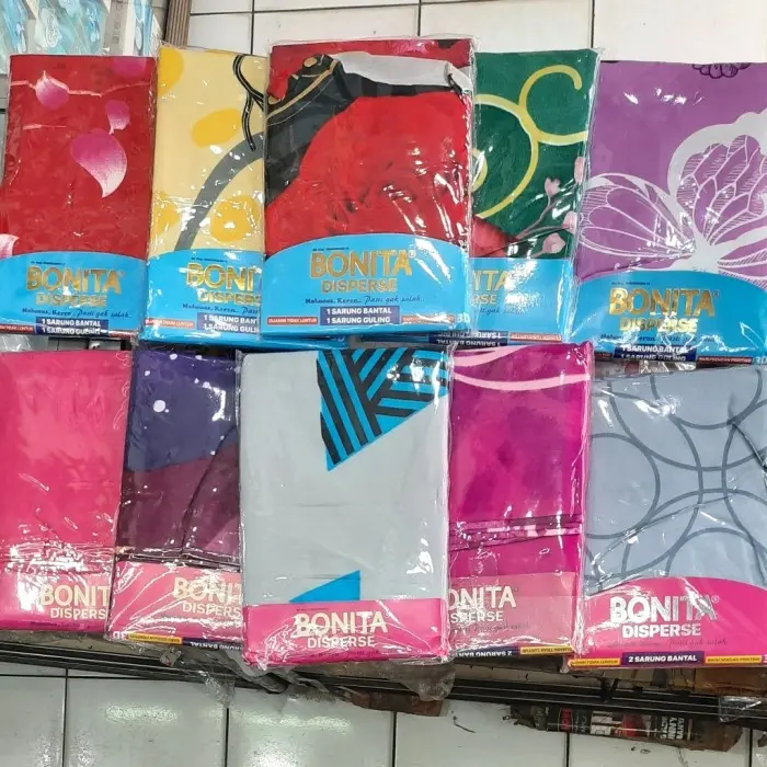 Sarung BANTAL + Sarung GULING merk BONITA DISPERSE (BISA COD) BISA PILIH WARNA DAN MOTIF 3
