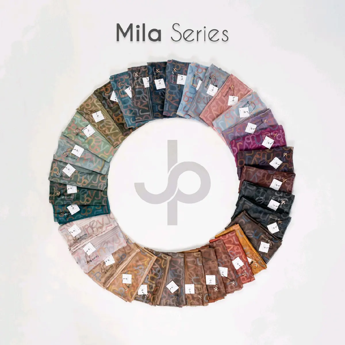 Hijab Segi Empat Voal Muslim Square Mila Series Cantik Lembut Nyaman Jp - Pouch, Kerudung