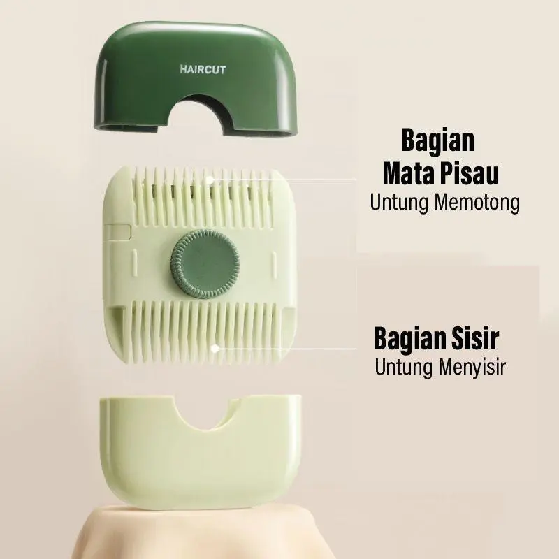 ALAT SISIR PEMOTONG RAMBUT ANAK BAYI DEWASA MINI HAIRCUT 2IN1 POTONG CUTTER GUNTING PORTABLE SERBA GUNA Cukur 4