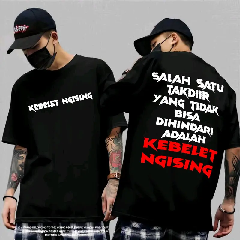Kaos Kata-Kata Pendek Katun Lembut Sablon Distro Baju - Bajudistro - Wanita, Pria 0