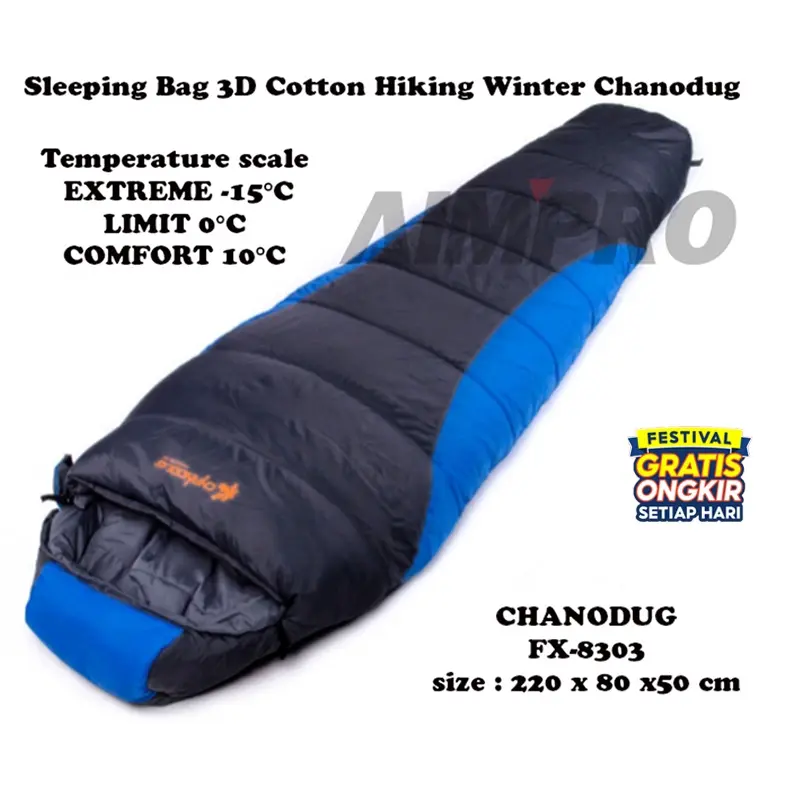 Sleeping bag mumy dacron waterproof - Chanodug Outdoor Sb-Fx-8303