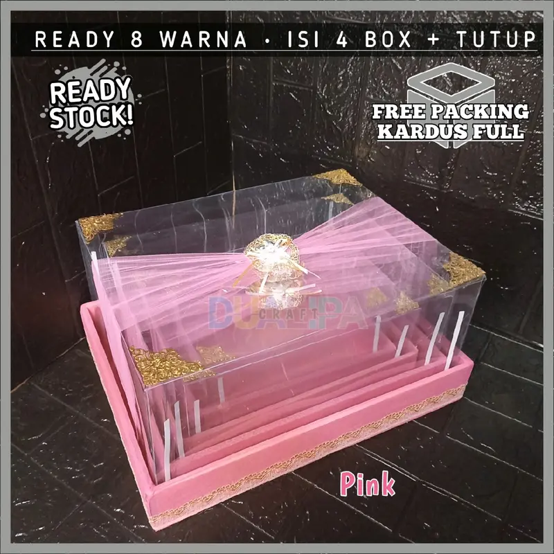 Kotak Seserahan Murah Box Hantaran Satu Set Isi 4pcs Foto - Produk Hasil Produksi Sendiri 4