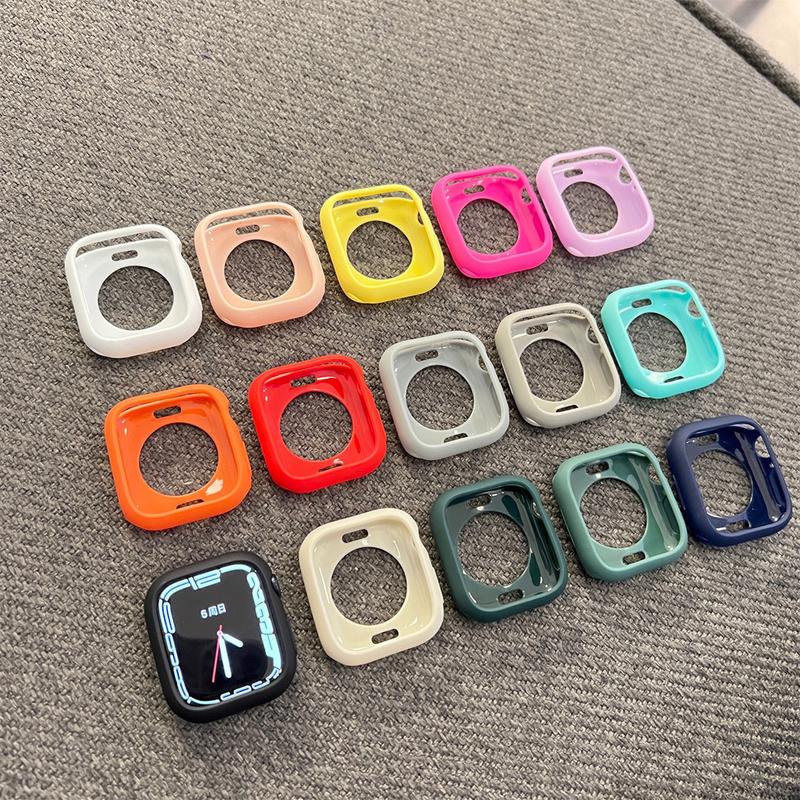 Ốp Mềm Tương Thích Với Dòng Đồng Hồ Apple, Nhiều Màu Sắc, Thích Hợp Cho Apple Watch Ultra2, Ultra SE2, SE 9, 8, 7, 6, 5, 4, 3, 2, 1, 42Mm 38Mm 40Mm 41Mm 44Mm 45Mm 49Mm, Dành Cho Nam Và Nữ