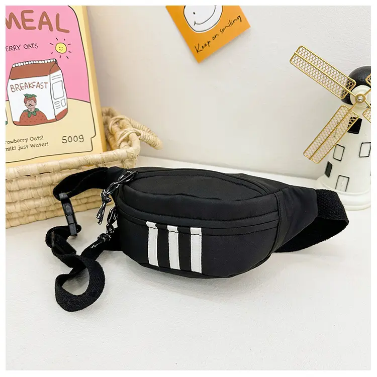 Bambino Kidswear - Sling Bag Tas Selempang Anak-anak Tas Fashion Bahu Anak Laki-laki Model Garis Korean Style Aksesoris Anak 2