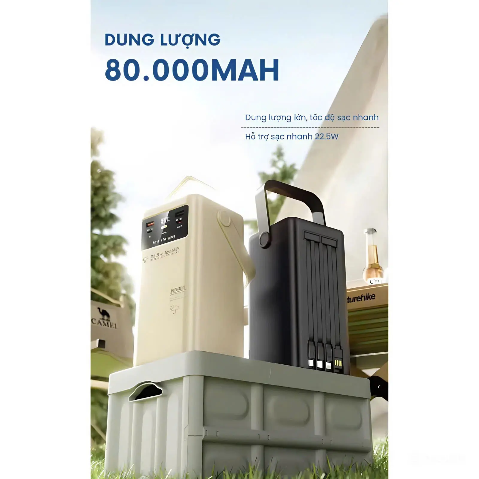 ( Sạc Siêu Nhanh ) Sạc Dự Phòng HB06  80.000MAH , Sạc Siêu Nhanh 22.5w / 120w, Tích Hợp Đèn Pin  , Hiển Thị Đèn Led ,Bảo Hành 24 Tháng [ Đổi trả bất kỳ lý do gì ] Phụ Kiện Điện Thoại Pin Dự Phòng | BigBuy360 - bigbuy360.vn