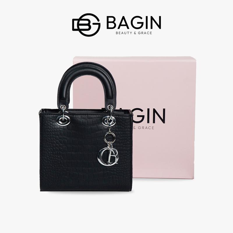 【Bagin Shop Túi Quai Xách Nữ Dáng Vuông Da Lì Trơn Basic Chống Nước Chống Trầy [gy-879]