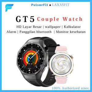 jam tangan pintar pria PulsarFit Smart watch GT5 Pro  Asli smartwatch Pria dan wanita Couple watch Layar Besar Panggilan Bluetooth   jam tangan pintar mode olahraga pemantauan kesehatan mahasiswa pasangan perangkat pintar penting smart device