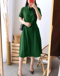 ISF Dress Winee Ld 90 cm P 100 cm B 192 gr Mosscrepe Viscose #4307