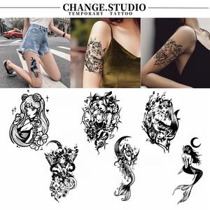 รอยสักชั่วคราว รอยสักนางเงือกสาววิเศษ ติดทนนาน 15 วัน กันน้ำ ไม่กลัวแรงเสียดทาน สติ๊กเกอร์รอยสัก