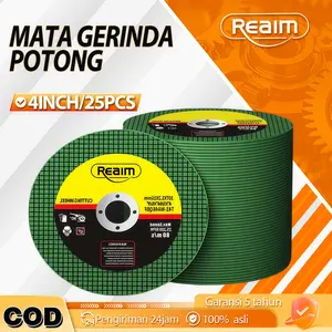 REAIM Mata Gerinda Potong Besi Mata Gerinda Gerinda Tangan 4 Inch 25PCS Mata Gerinda Potong Batu Gerinda Potong untuk Potong Besi Stainless Pipa