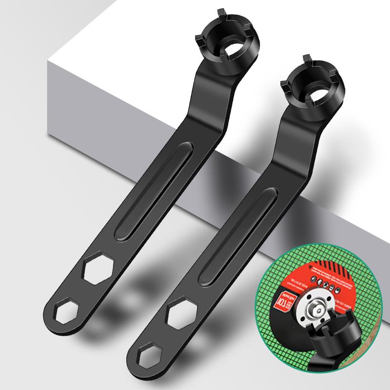 Product Introduction of Four-claw wrench new three-in-one angle grinder wrench grinder special adjustment and disassembly universal thickening wrench 0