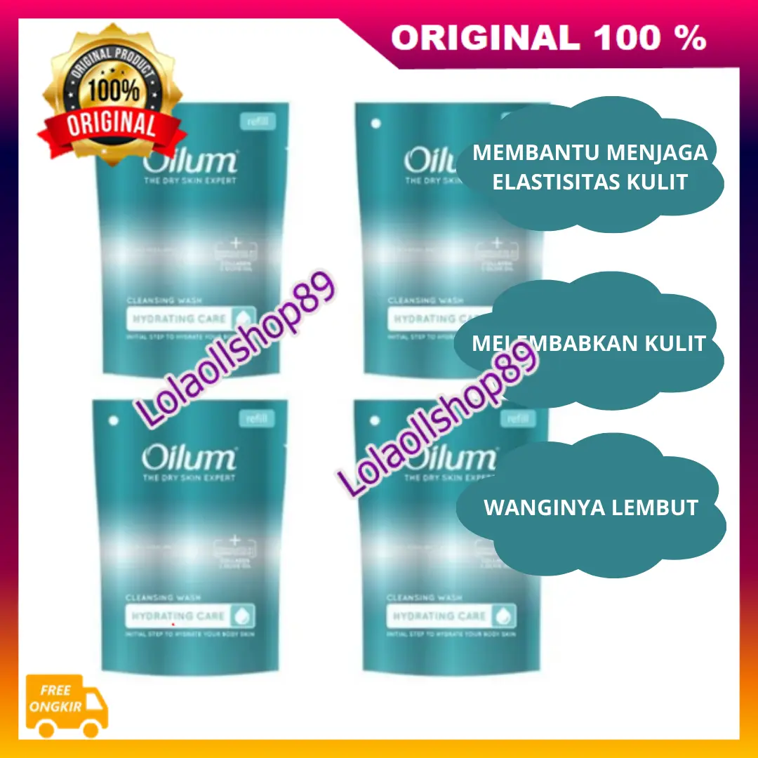 Oilum Body Wash Sabun Mandi Collagen Refill 175ML Soap Cair