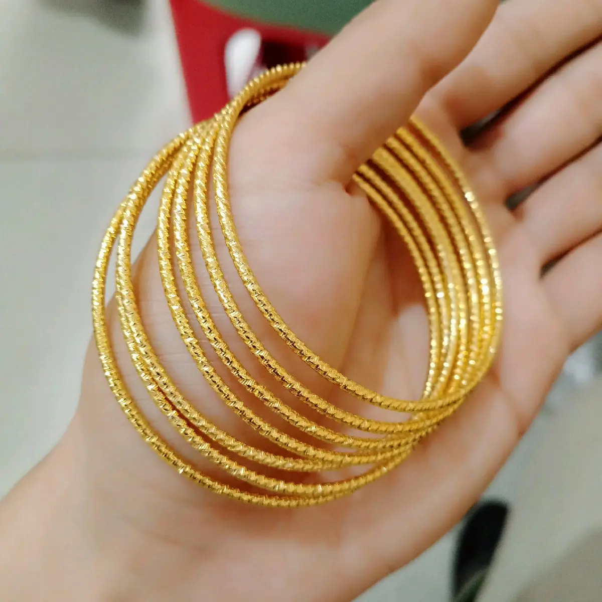 xuping set gelang kroncong dewasa isi 7 pcs Elegan