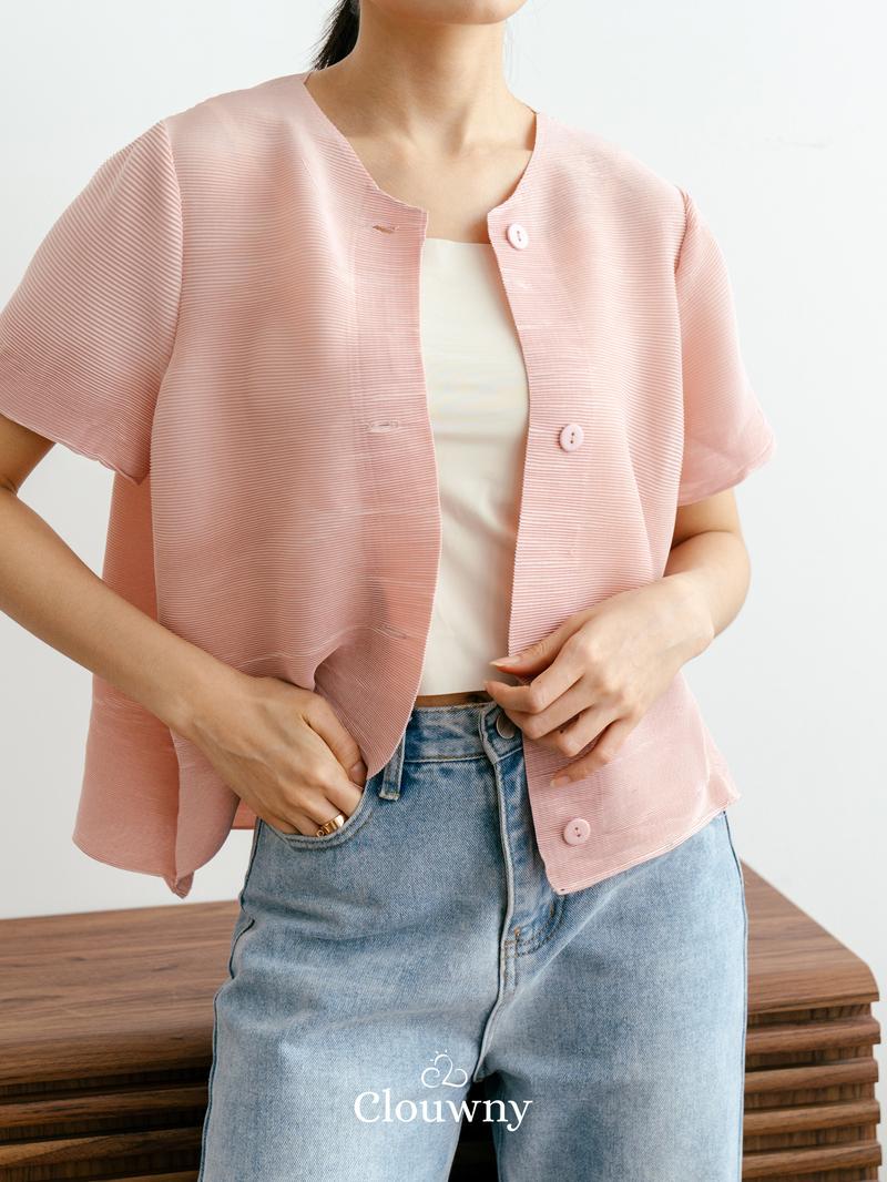 Product Introduction of Clouwny Arya Basic Pleats Top Atasan Wanita Premium Pleats Fit to XL Baju Cewek Dewasa Casual 8