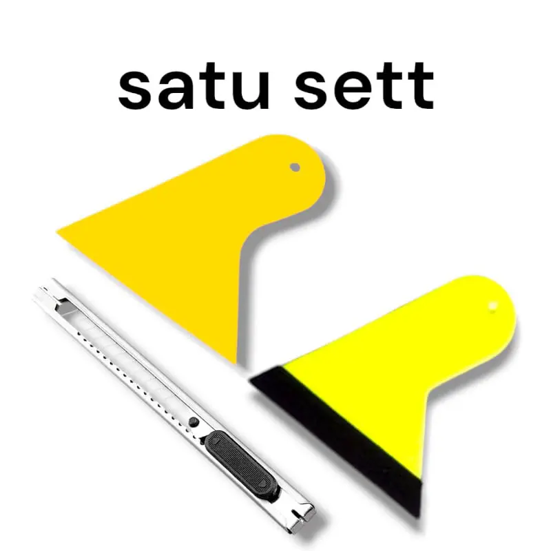 1 set rakel kape kuning kecil untuk pemasangan skotlet Car Paint