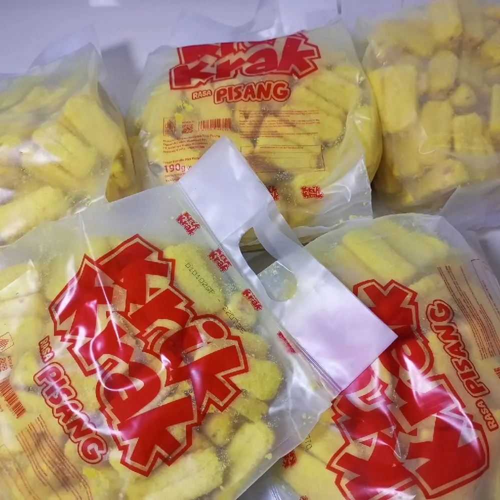 paket 2 bungkus KRIK KRAK RASA PISANG  190gr
