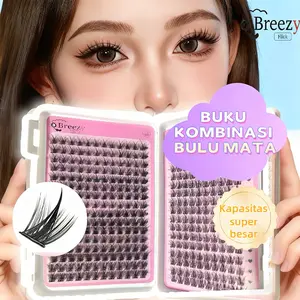 Breezy Bulu Mata Palsu Kapasitas Besar Kualitas Tinggi Promo Harga Spesial Tidak Memilih Bentuk Mata Segera Memperlebar Mata Efek Menakjubkan Cocok untuk Pemula