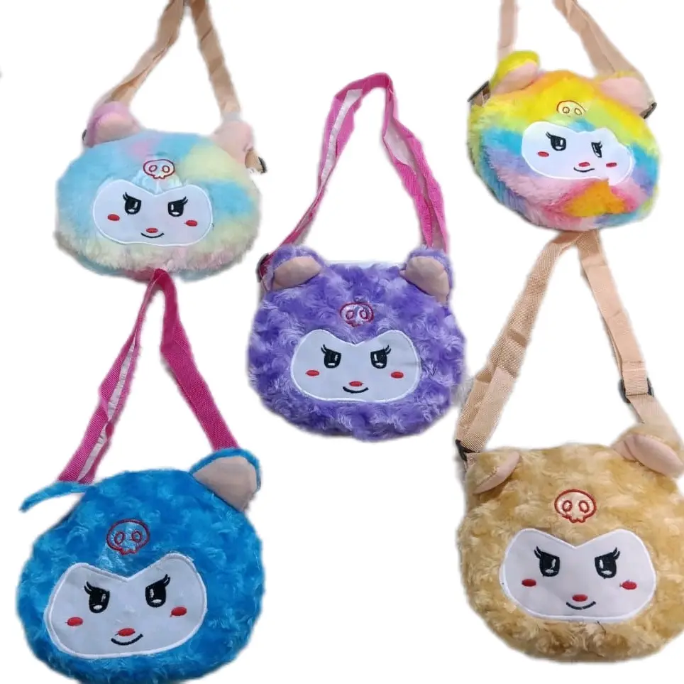 Selempang Boneka Labubu Anak Perempuan Fashion dengan Bulu Halus dan Lucu - Wanita
