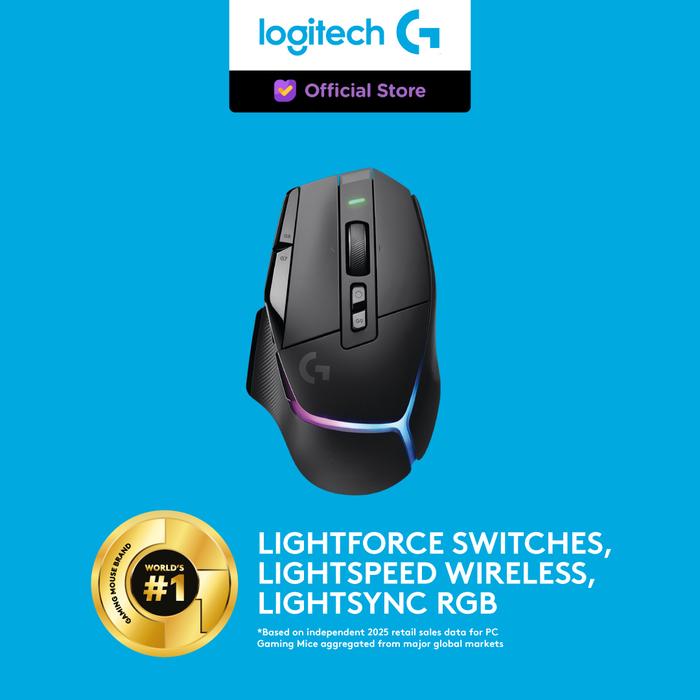 Gambar Logitech G502 X Plus Mouse Gaming Wireless RGB HERO 25K DPI - Black dari Logitech G Official Kota Administrasi Jakarta Pusat Tokopedia
