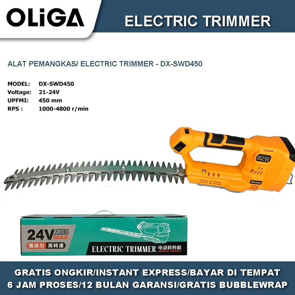 OLIGA Alat Pemangka DX-SWD450 Electric Trimmer