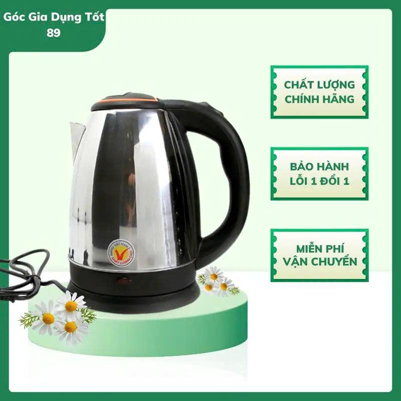 ẤM ĐUN SIÊU TỐC INOX 304 DUNG TÍCH 1,8L ĐỘ BÊN CAO
