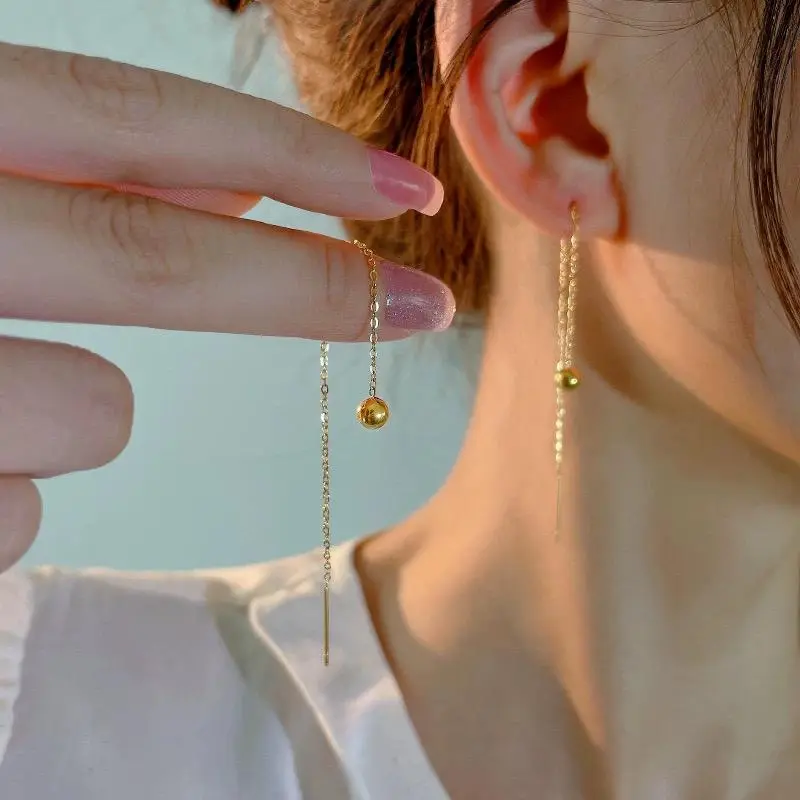 Anting Bulat Wanita Kekinian Model Jurai Titanium Anti Karat 0