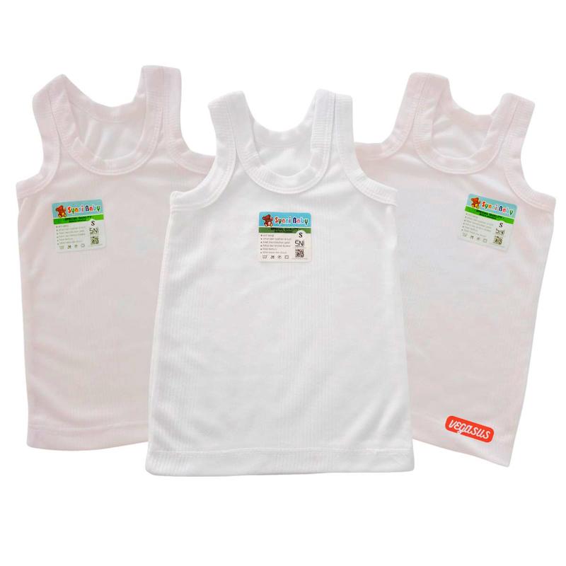 Product Introduction of 6Pcs Singlet Kaos Dalam Anak Laki Usia 1-15Tahun-Kutang Syani S,M,L,XL,3L,4l,5L,6L Katun Bayi Perempuan Cewek 38