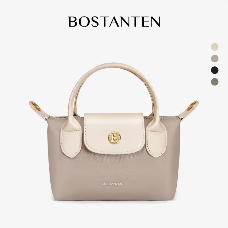 [Charli bag] BOSTANTEN Mini Bag Canvas Sling Bag Tas Selempang Wanita Tas Tangan Coklat