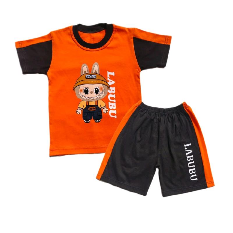 setelan kaos anak bahan combed 0