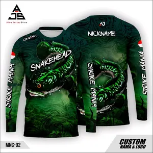 jersey mancing snakehead Pull frinting sublime kualitas premium/ PREE GANTI NAMA & LOGO