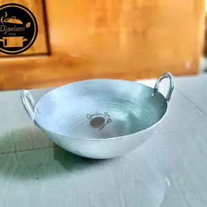DJ Wajan cekung Tebal diameter 27cm 24cm khas garut tebal anti lengket tumis menggoreng Kitchenware kwalik panci dandang kukus fry pan