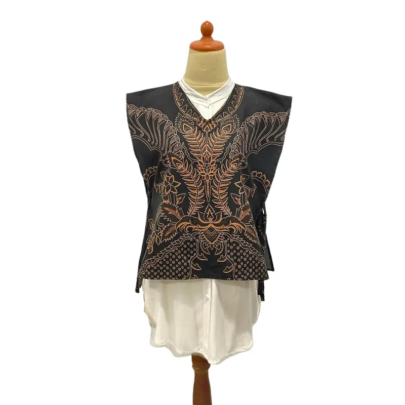 Rompi Batik Wanita dengan Outer Katun - Atasan Motif Panjang 4