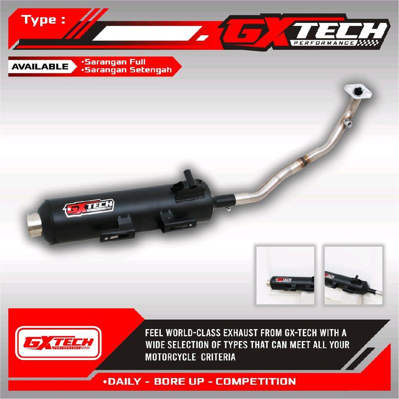 Knalpot Tsukigi GX-TECH Semua Jenis Motor Matic 1