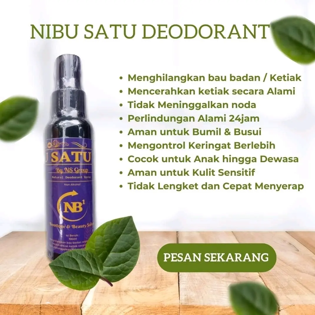 Natural Deodorant Spray by NB Produk Best Seller DeoSpray untuk ketiak