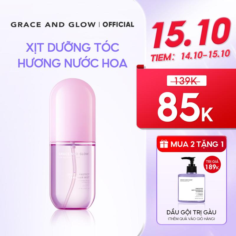 3 loại Xịt tóc Grace and Glow Hair Mist Black Opium và Daisy và Peony Blush 100ml Chăm Sóc Tóc Nữ Dưỡng Tóc Serum Dưỡng Tóc